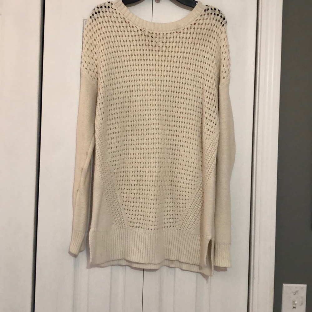 Cream cable knit sweater